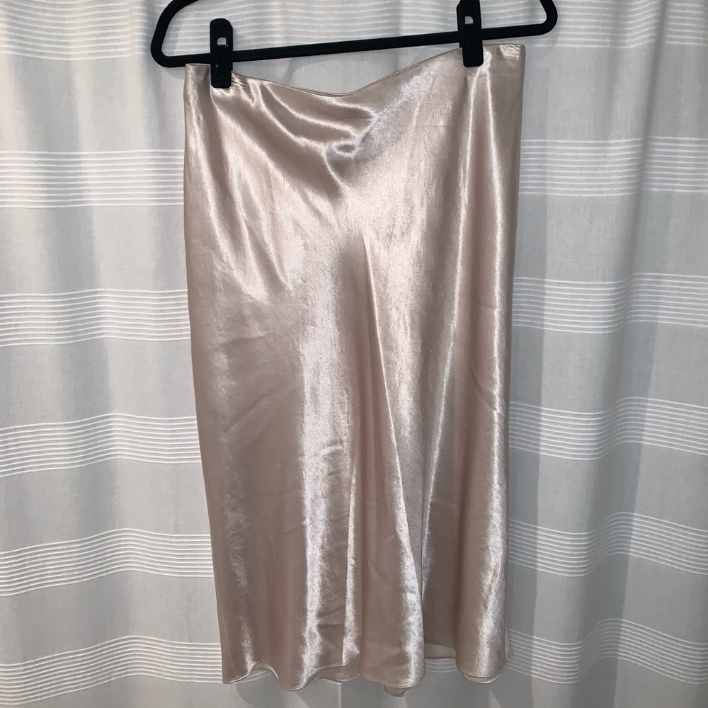 Vince Satin Midi Skirt